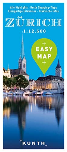 Imagen de archivo de EASY MAP Europa ZRICH: 1:12500 (KUNTH EASY MAP) a la venta por medimops