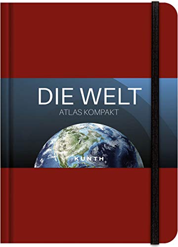 Stock image for Taschenatlas Die Welt - Atlas kompakt, rot (KUNTH Taschenatlanten) for sale by medimops