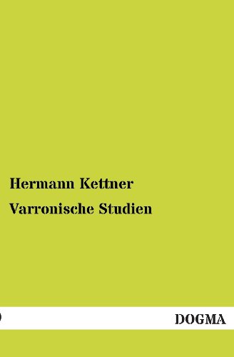 Stock image for Varronische Studien (German Edition) for sale by Lucky's Textbooks