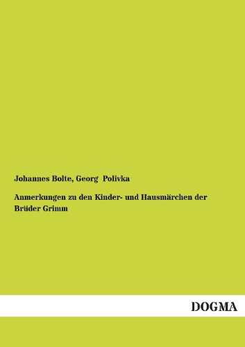 9783955075439: Anmerkungen Zu Den Kinder- Und Hausmarchen Der Bruder Grimm: Dritter Band