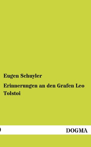 Stock image for Erinnerungen an Den Grafen Leo Tolstoi for sale by Chiron Media