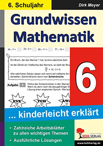 Imagen de archivo de Grundwissen Mathematik 6. Schuljahr: . kinderleicht erklrt a la venta por medimops