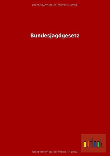 Bundesjagdgesetz (Paperback)