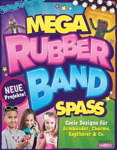 Beispielbild fr Mega Rubberband Spa: Coole Designs fr Armbnder, Charms, Kopfhrer & Co. zum Verkauf von Ammareal