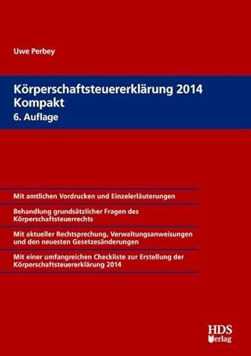 9783955541019: Krperschaftsteuererklrung 2014 Kompakt