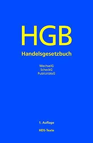 Beispielbild fr HGB: Handelsgesetzbuch zum Verkauf von Buchpark