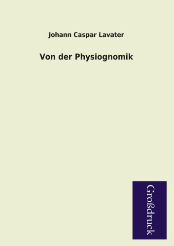 9783955841812: Von Der Physiognomik