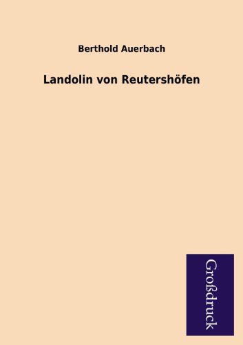 9783955843557: Landolin Von Reutershofen (German Edition)