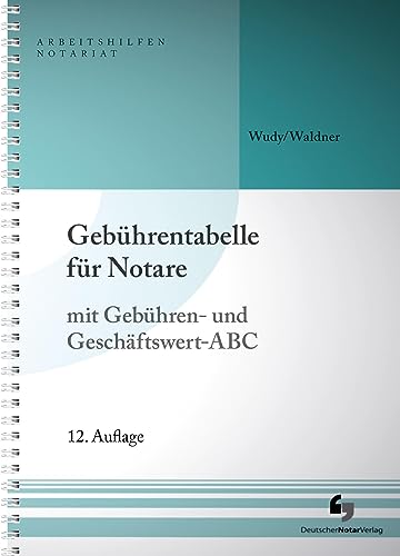 Beispielbild fr Gebhrentabelle fr Notare zum Verkauf von Blackwell's