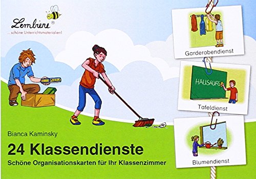 Beispielbild fr 24 Klassendienste. Schne Organisationskarten fr Ihr Klassenzimmer zum Verkauf von medimops