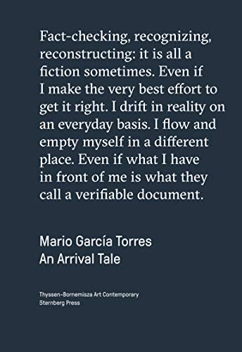 Stock image for Mario Garcia Torres. An Arrival Tale. for sale by Paule Leon Bisson-Millet
