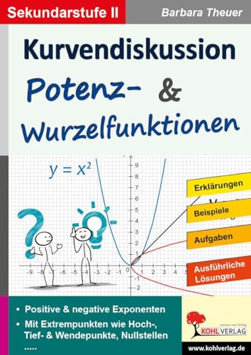 Beispielbild fr Kurvendiskussion / Potenz- & Wurzelfunktionen: Kopiervorlagen zum Einsatz in der SEK II zum Verkauf von medimops