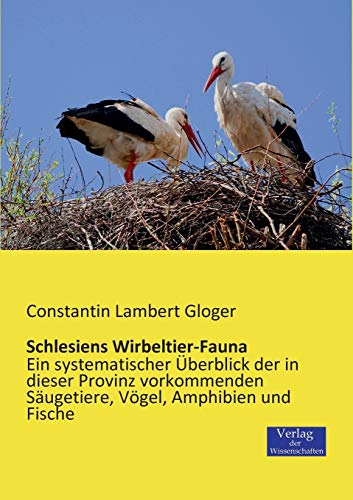 9783957000101: Schlesiens Wirbeltier-Fauna: Ein systematischer berblick der in dieser Provinz vorkommenden Sugetiere, Vgel, Amphibien und Fische