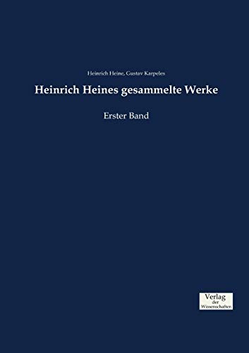 Imagen de archivo de Heinrich Heines gesammelte Werke: Erster Band (German Edition) a la venta por Lucky's Textbooks