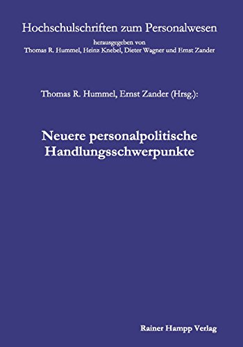 Beispielbild fr Neuere personalpolitische Handlungsschwerpunkte zum Verkauf von medimops