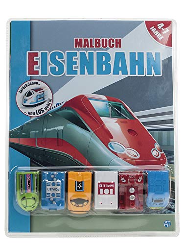 9783957741653: Malbuch mit Fahrzeuge (Eisenbahnen)