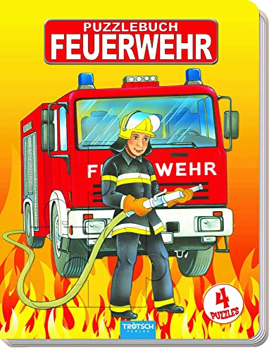 Beispielbild fr Puzzlebuch Feuerwehr: 4 Puzzle, je 12 Teile zum Verkauf von medimops