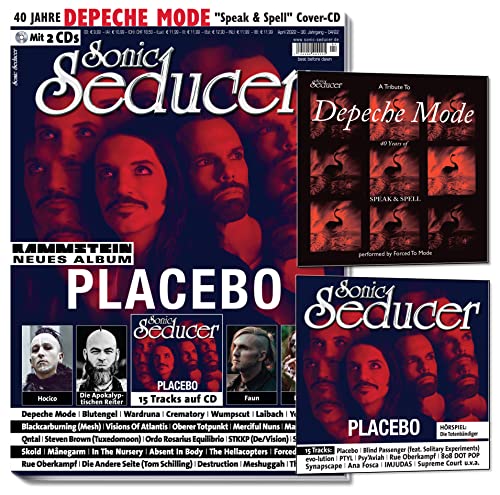 9783958972896: Sonic Seducer 04/2022, 2CDs: exkl. Depeche Mode „Speak & Spell”-Cover- CD, Placebo + Rammstein + Hocico + Wardruna + Faun + Blutengel + Laibach + Die Apokalyptischen Reiter + Forced To Mode