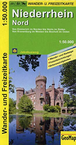 9783959650182: Niederrhein Nord Wander- und Freizeitkarte 1:50.000: Von Emmerich im Norden bis Venlo im Sden. Von Kranenburg im Westen bis Bocholt im Osten