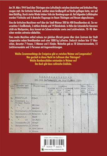 Imagen de archivo de Bombenangriff auf Weimar und der Luftkrieg ber Thringen am 24. Mrz 1944 a la venta por GreatBookPrices