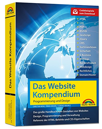 Beispielbild fr Das Website Handbuch - komplett in Farbe, Programmierung und Design zum Verkauf von medimops