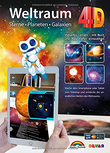 Stock image for Weltraum 4D - Sterne, Planeten, Galaxien mit APP virtuell durch den Weltall for sale by medimops
