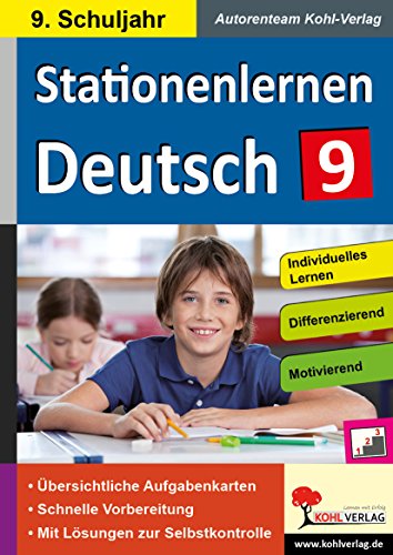 Beispielbild fr Stationenlernen Deutsch / Klasse 9: Kopiervorlagen mit drei Niveaustufen im 9. Schuljahr zum Verkauf von medimops