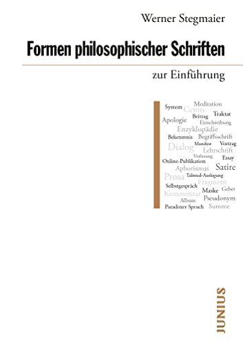 Stock image for Formen philosophischer Schriften zur Einfhrung -Language: german for sale by GreatBookPrices
