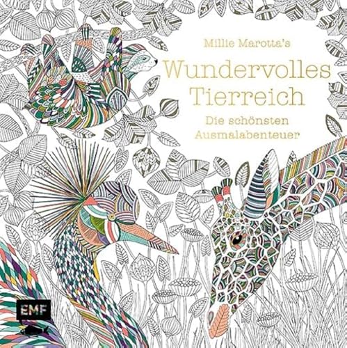 Beispielbild fr Millie Marotta's Wundervolles Tierreich - Die sch nsten Ausmalabenteuer zum Verkauf von AwesomeBooks