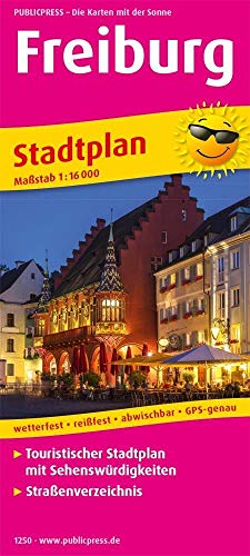 Stock image for Freiburg, City Map 1:16,000 -Language: german for sale by GreatBookPrices