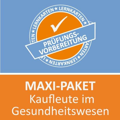 AzubiShop24.de Lernkarten Kaufmann / Kauffrau im Gesundheitswesen. Maxi-Paket: Prüfungsvorbereitung auf die Abschlussprüfung zum Sparpreis - Müller, Uwe/ Grünwald, Jochen/ Rung-Kraus, Michaela