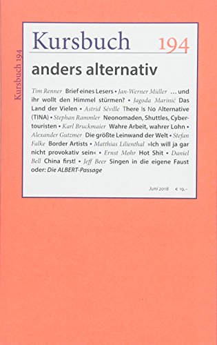 Beispielbild fr Kursbuch 194: anders alternativ zum Verkauf von medimops