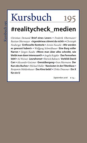 Stock image for Kursbuch 195: #realitycheck_medien for sale by medimops