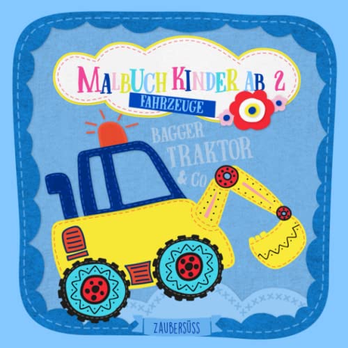 Beispielbild fr Malbuch Kinder ab 2: Fahrzeuge Kritzel-Malbuch zum ausmalen von Traktor, Bagger, Feuerwehr, Polizei, Flugzeugen, Autos, Booten und mehr (German Edition) zum Verkauf von GF Books, Inc.