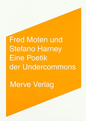 Stock image for Eine Poetik der Undercommons for sale by Revaluation Books