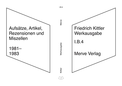 Imagen de archivo de Werkausgabe: I.B.4 (Zu Lebzeiten Verffentlichtes | Aufstze, Artikel, Rezensionen, Miszellen | 1981-1983) a la venta por Bildungsbuch