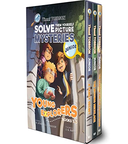 Stock image for Timmi Tobbson Junior Boxed Set: Timmi Tobbson Junior (6-8) Childrens Detective Adventure Books 1-3 (Solve-Them-Yourself Mysteries Book Series for Boys and Girls (Cover may vary)) for sale by Goodwill of Colorado