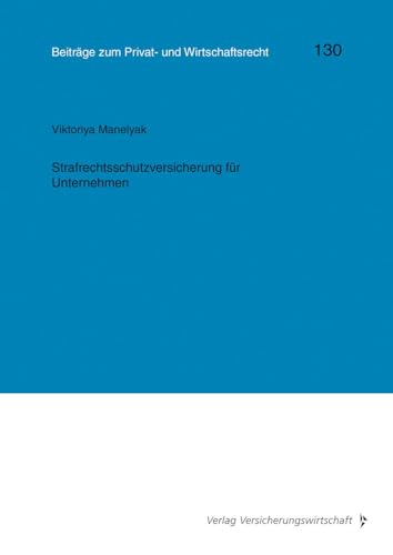 Stock image for Strafrechtsschutzversicherung fr Unternehmen for sale by GreatBookPrices