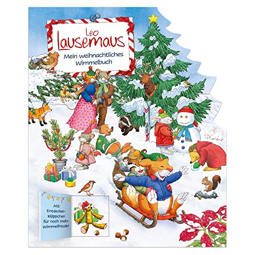 Beispielbild fr Leo Lausemaus - Mein weihnachtliches Wimmelbuch: Papp-Wimmelbuch mit Klappen zum Entdecken ab 3 Jahre zum Verkauf von medimops
