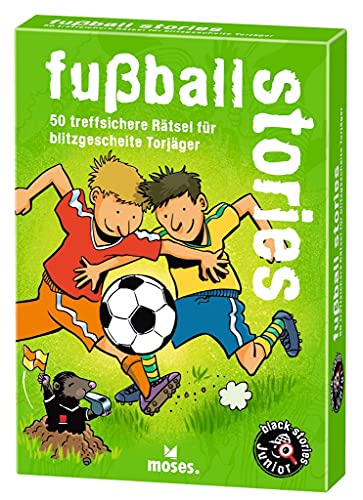 Beispielbild fr black stories Junior - fuball stories | 50 treffsichere Rtsel fr blitzgescheite Torjger | Das Rtsel Kartenspiel fr Kinder ab 8 Jahren zum Verkauf von medimops