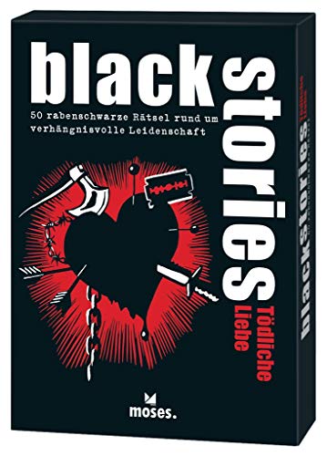 Beispielbild fr black stories Tdliche Liebe | 50 rabenschwarze Rtsel rund um verhngnisvolle Leidenschaft | Das Krimi Kartenspiel zum Verkauf von medimops