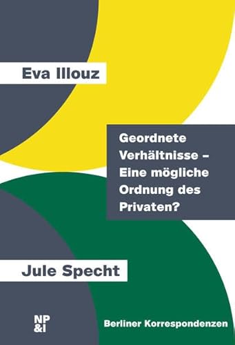 Beispielbild fr Geordnete Verhltnisse ? Eine mgliche Ordnung des Privaten (Berliner Korrespondenzen) zum Verkauf von medimops