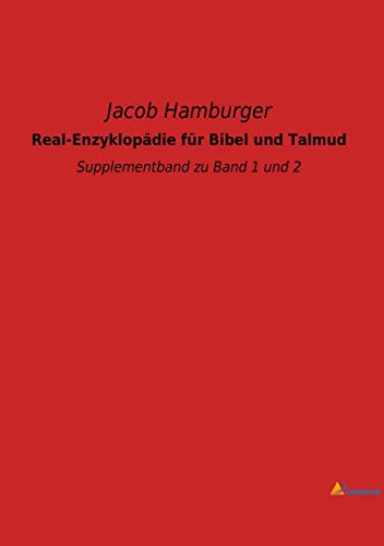 9783965064096: Real-Enzyklopdie fr Bibel und Talmud: Supplementband zu Band 1 und 2