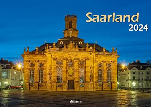 Beispielbild fr Saarland 2024 Bildkalender A3 quer Spiralbindung zum Verkauf von medimops