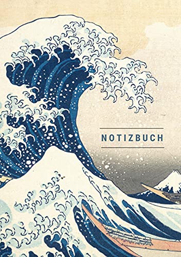 Imagen de archivo de Notizbuch klein A5 liniert - Notizheft 44 Seiten 90g/m - Softcover Hokusai "Die gro?e Welle vor Kanagawa" - FSC Papier a la venta por PBShop.store US