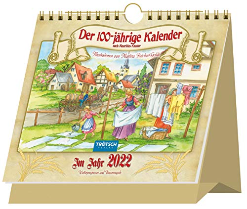 Beispielbild fr Trtsch Aufstellkalender Der Hundertjhrige Kalender 2022: Aufstellkalender Tischkalender zum Verkauf von medimops