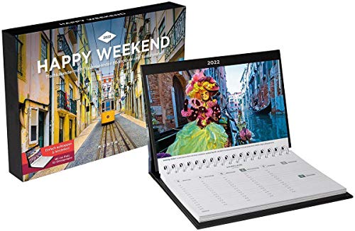 Stock image for Happy Weekend Tischkalender 2022: Wochenkalender mit Terminplaner (KUNTH Tischkalender mit Wochenplaner) for sale by medimops