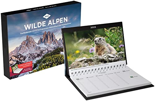 Stock image for Wilde Alpen Tischkalender 2023 (KUNTH Tischkalender mit Wochenplaner) for sale by medimops