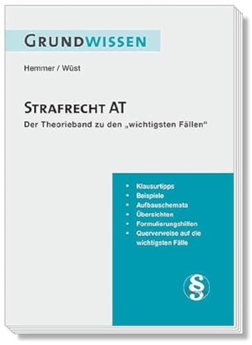 Stock image for Grundwissen Strafrecht AT: Theorieband zu den 44 wichtigsten Fllen Strafrecht AT for sale by Revaluation Books