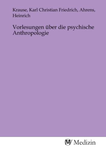 9783968758886: Vorlesungen ber die psychische Anthropologie (German Edition)